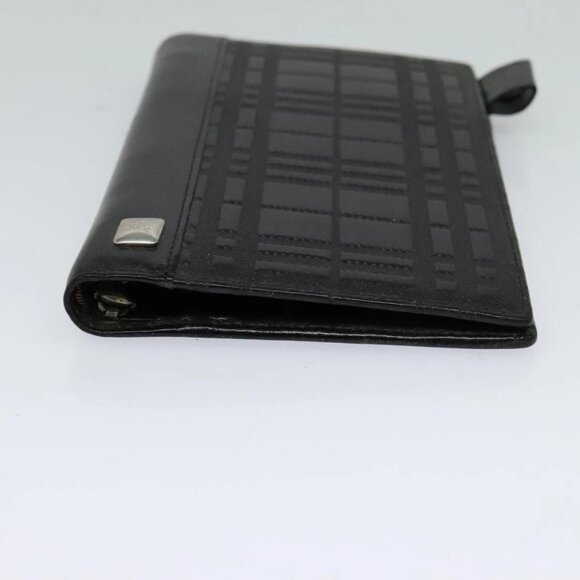 BURBERRY Day Planner Cover Leather Black Auth 108507 - Picture 11 of 16